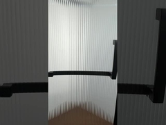 6 χιλιοστά στενό γυαλί με πέλμα αλουμινίου για μοντέρνο και κομψό μπάνιο