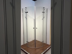 Στρογγυλό γυάλινο καμπυλωτό γωνιακό ντους 800x800x1900mm