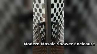 Προβολή Integral Factory Modern Mosaic Glass Πιστοποίηση CE Καμπίνα ντους Μπάνιο με Δίσκο Επίδειξης