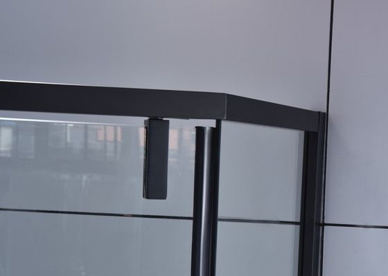 Μετριασμένη περίφραξη μαύρο ISO9001 ντους τεταρτημόριων γωνιών γυαλιού
