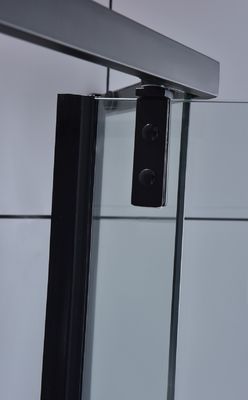 Μετριασμένη περίφραξη μαύρο ISO9001 ντους τεταρτημόριων γωνιών γυαλιού